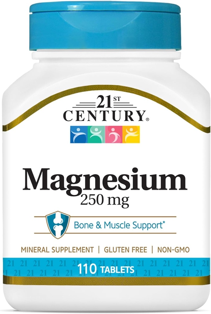 21. Yüzyıl Magnezyum 250 mg Tabletleri, 110 Kont