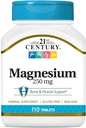 21st Century Magnesium 250 mg Tablets, 110 Count