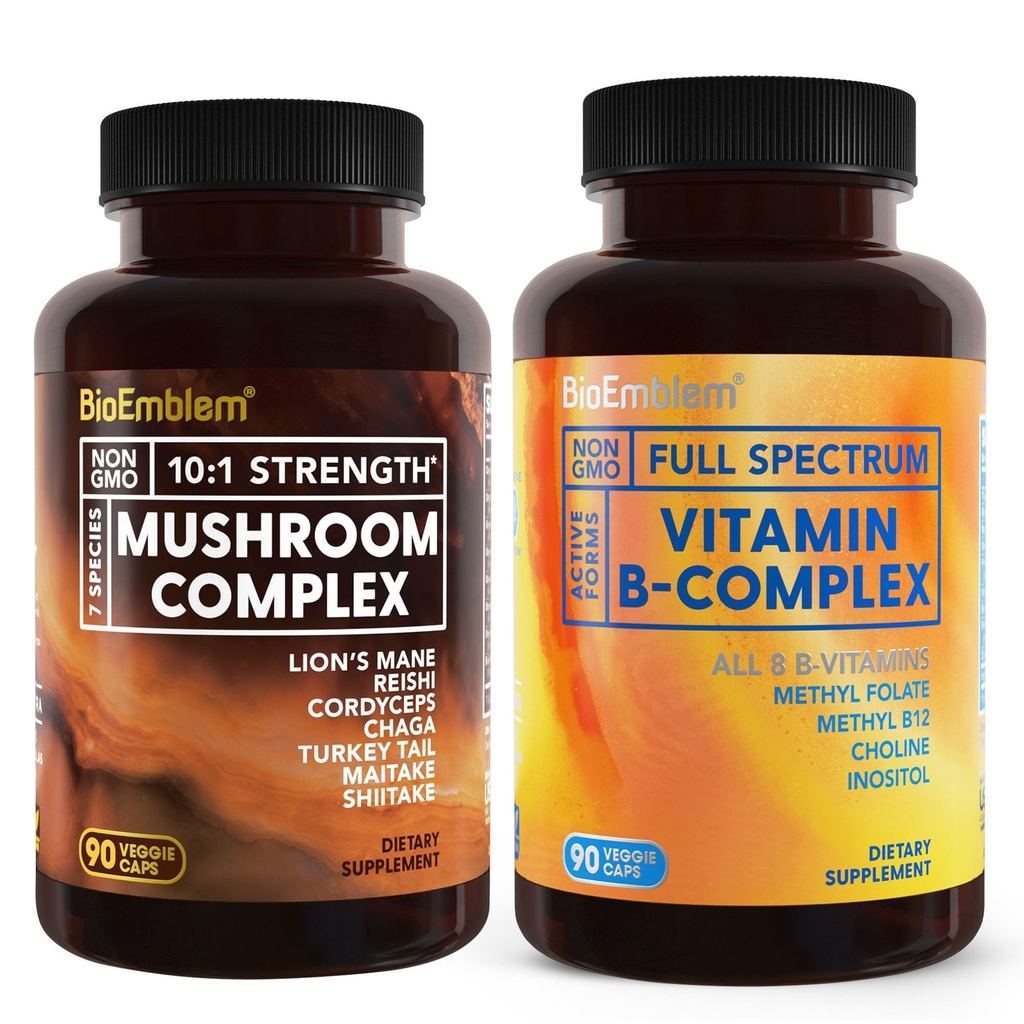 BioEmblem Vitamin B-Complex ve Mushroom Kompleksi