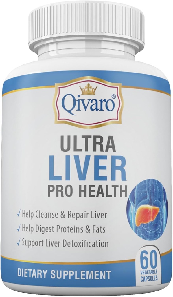 Ultra Liver Pro Health - Liver Health Support Supplement with Milk Thistle Seeds, Artichoke Extract & Dandelion Leaf Extract - Antioksi & Detox Support - 60 Sebze Capsules