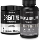 Jacked Factory Tinatine Monohidrat Toz 150g - Kas Büyüme, Artan Güçlü & Essentials Muscle Builder - PeakATP (30 Capsules) ile Günlük Kas Builder