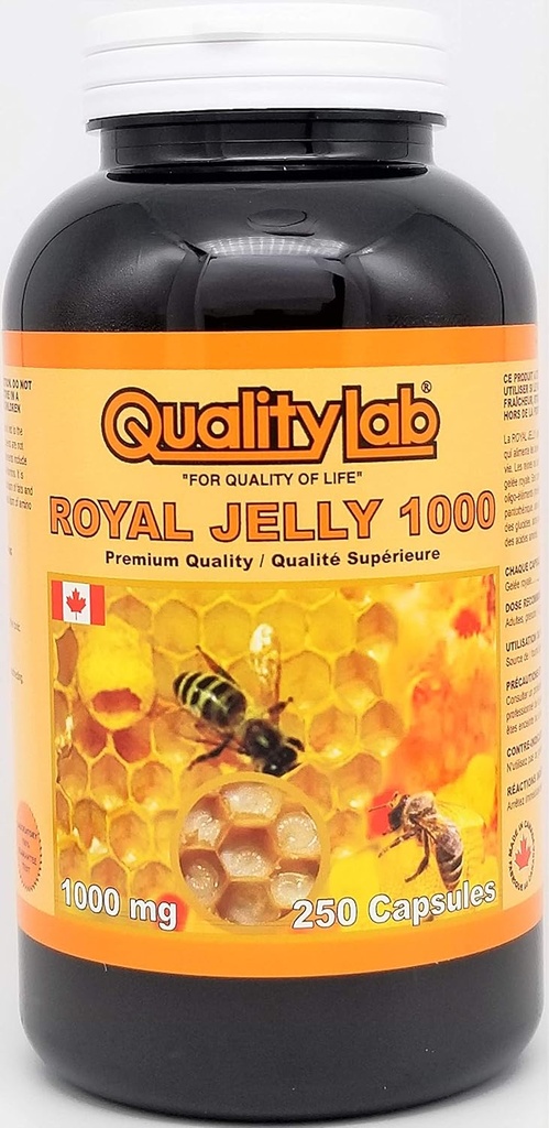 Royal Jelly 1000 mg 250 Capsules (Kanada'da Made)