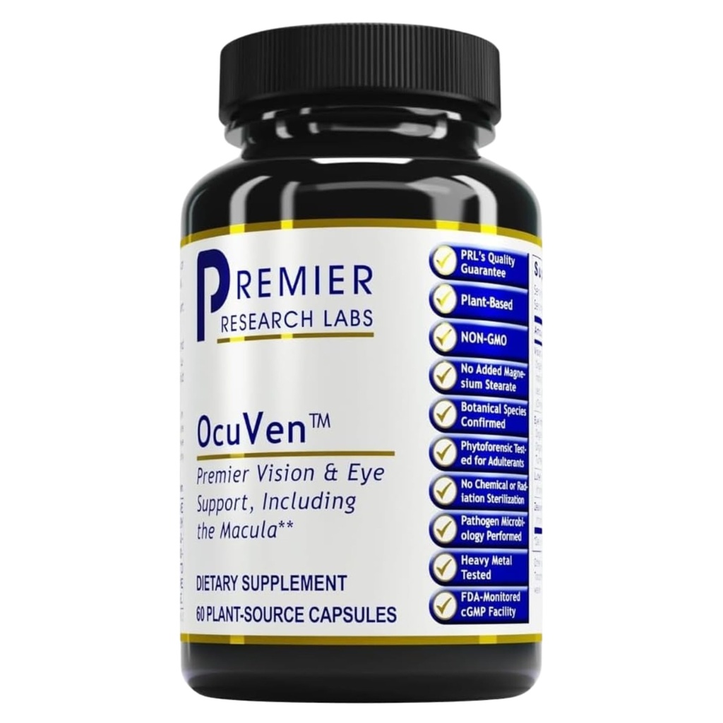 Premier Research Labs OcuVen - Lutein ve Zeaxanthin Supplement, Eye Vitamins, Eye Health Supplements, Macular Health, Eye Care - 60 Vegetarian Capsules