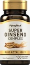 Piping Rock Ginseng Complex Κάψουλες 100 κόμης με Royal Jelly 