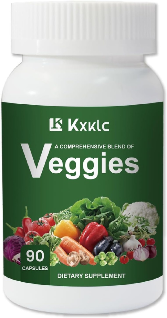 Veggies -Ολόκληρο συμπλήρωμα διατροφής με Super-Food Λαχανικά για γυναίκες, άνδρες, και παιδιά-90 κάψουλες Veggie με υψηλές βιταμίνες & ορυκτά. (Βεγγάρια 1 Συσκευασία)