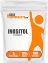BulkSupplements.com Ινοσιτόλη Σκόνη - συμπλήρωμα Ινοσιτόλης, συμπλήρωμα βιταμίνης Β8 - Χωρίς γλουτένη, 1g ανά Σερβίρισμα, 100g (3, 5 oz) (πακέτο του 1)