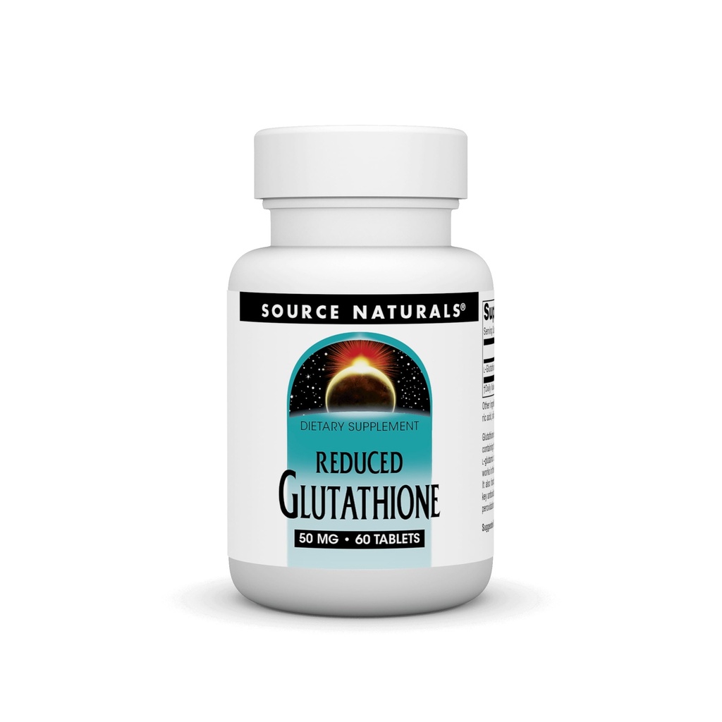 Source Naturals Glutathione, Supplement for Liver Support* - 50mg - 60 Tablet