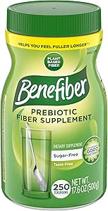 Beneiber On The Go Prebiotic Fiber Supplement Powder for Digestive Health, Daily Fiber Powder, Unflaved Powder Stick Packs - 28 Sticks (3.92 Ουγγιά)