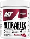 GAT SPORT Nitraflex Advanced Pre-Workout Toz, Blood Flow, Boosts Strength and Energy, improves Egzersiz Performansı (Black Cherry, 30 Hizmet)