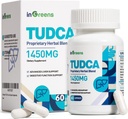 1450MG TUDCA Liver Supplement, Bile Salts Liver Support Supplement Complex, Liver Kidney Cleanse Detox ve Onarım için Canlı Sağlık, 60 Capsules