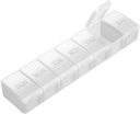 Ekstra Büyük Pill Organizer Haftalık, KAPENS Daily Pill Case Box Büyük Kapasite Karşılaştırması, 7 Günlük Pill Konteynerleri Tıp Supplements Vitamin Balık Yağı, White