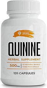 SIRUNES Leg Cramps Relief Quinine Capsules – Natural Cinchona Bark Supplement for Cramp Defense & Digestive Health – 1000mg Quinine Pills, 120 Tablets, Non-GMO, Gluten-Free
