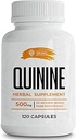 SIRUNES Leg Cramps Relief Quinine Capsules – Natural Cinchona Bark Supplement for Cramp Defense & Digestive Health – 1000 mg Quinine Pills, 120 Tablet, Non-GMO, Gluten-Free-Free-GMO, Gluten-Free