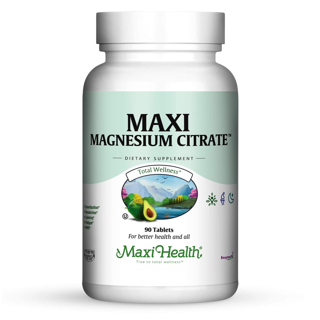 Maxi Health Maxi Magnezyum Citrate Supplement, 90 Kont (MCT)