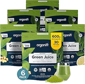 Organ Yeşil Suyu - Organik Superfood Toz - 180 Günlük Supply - Organik Vegan Yeşiller - Strese Daha İyi Yanıt Veriyor - Toplam Vücut Wellnessi - Toplam Vücut Wellnessı