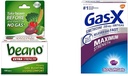 Beano Ultra 800 Kont ve Gas-X maksimum Güçlü 250 mg Simethicone 30 Kont Gaz Yardımı