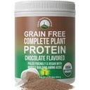 Βιολογικό Paleo Grain Free Plant Based Raw Vegan Protein Powder. Amino Acid Προφίλ και λιγότερο από 1g ζάχαρη. με κάνναβη και πρωτεΐνη μπιζέλι Γεύση σοκολάτας