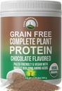 Organik Paleoj Ücretsiz Bitki Temelli Raw Vegan Protein Toz. Amazing Acid Profile ve 1g of Sugar. with Hemp and Pea protein Chocolate Flavored