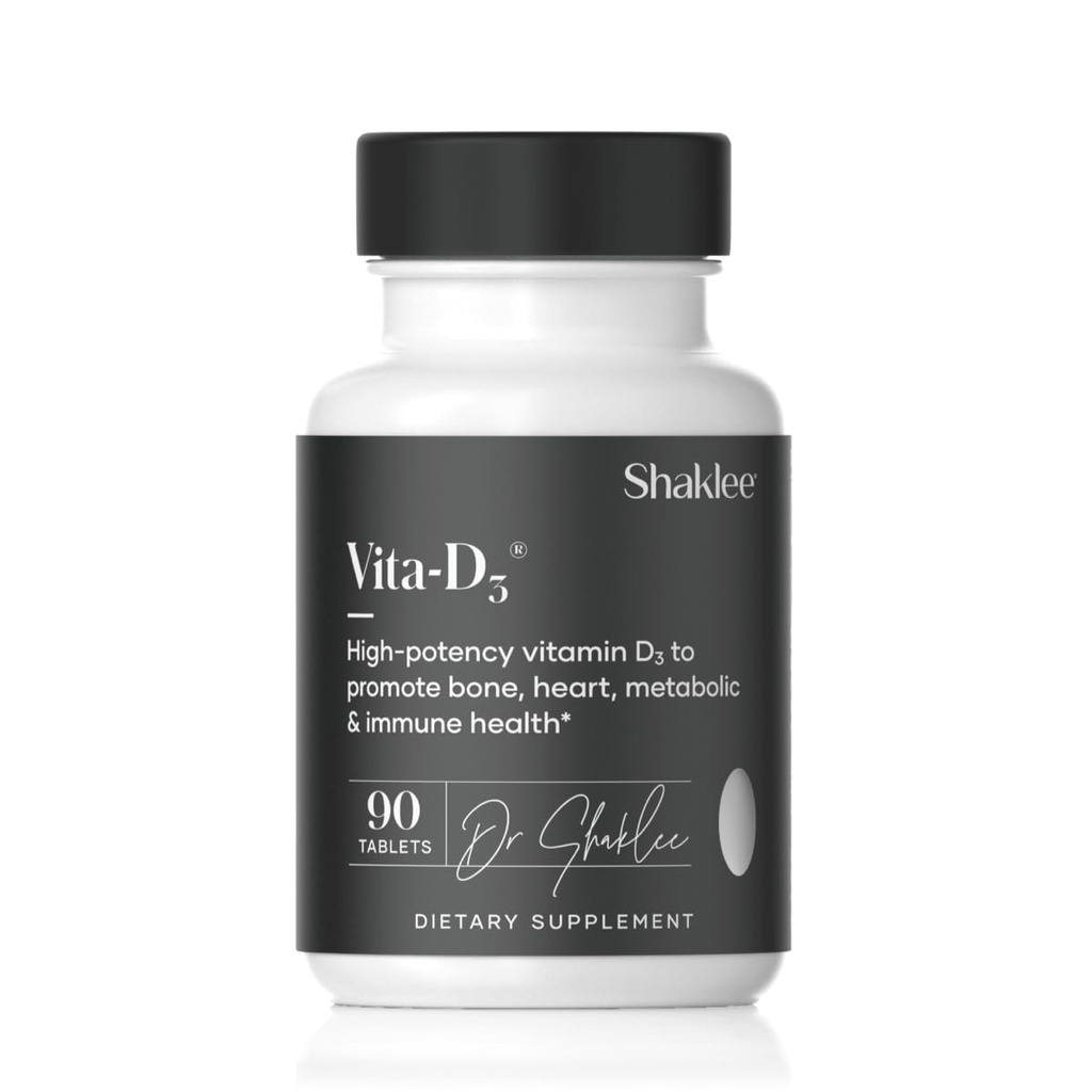 Shaklee - Vita-D3® 2,000 IU - High-Potency Vitamin D3 for Bone, Heart, and Immune Health | Vitamin D, Advanceduba Abors and General Wellness | 1 Tablet Günlük - 90 Tabletler