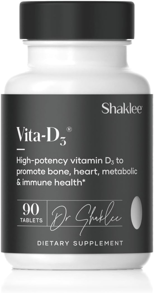 Shaklee - Vita-D3® 2,000 IU - High-Potency Vitamin D3 for Bone, Heart, and Immune Health | Vitamin D, Advanceduba Abors and General Wellness | 1 Tablet Günlük - 90 Tabletler