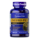 Puritan's Pride Neuro-PS® Gold Plus Neuro-SerineTM with Gingko Biloba and DHA, Advanced Diyetary Supplement for Brain Function, Health, and Memory Support, 1 Ay Supply, 90 Hızlı Yayın Softgels