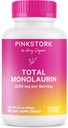 Pink Stork Monolaurin Pellets – Vegan Lauric Asit Immune & Gut Kadınlara Destek – Mikrobial Denge, Digestive Wellness – Odorless, Scoopable Monolaurin Supplement – 226g – 75 Servisler