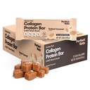 Mükemmel ket Barlar - En Temiz Keto Snacks with Collagen and MCT. Sugar, Keto Diyet Dostu - 3g Net Carbs, 19g Fat,11g proteini - Diyet Yemekleri (Salted Caramel, 12 Bars)