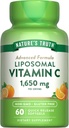 Nature's Truth Liposomal Vitamin C | 1650 mg | 60 Softgels | Non-GMO & Gluten Free Supplement Supplement