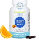 Liposomal Vitamin C 1000mg by Core Med Science, 90 Softgels - μη-GMO Natural Liposomal Vitamin C συμπλήρωμα που προωθεί το υγιές δέρμα - ανοσοποιητικό σύστημα Booster για ενήλικες, υποστηρίζει σχηματισμό κολλαγόνου