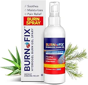 BurnFix® Hydrogel Burn Spray – 120 ml Anında Soğutma 1st & 2nd Degree Burns, Sunburns & Scalds | Doktor-Çocuklar ve Yetişkinler için İlk Yardım Temelini Tavsiye Etti