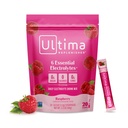 Ultima Replenisher Daily Electrolyte Powder – Raspberry, 20 Stickpacks – Zero Sugar Hydration Packets with 6 Electrolytes and Minerals – Sugar Free, Plant Based & Keto Friendly Drink Mix