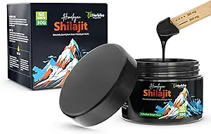 Pure Himalayan Shilajit Resin - 300 mg Υψηλή Ικανότητα για Άνδρες & Γυναίκες 