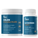 Dr. Tobias Colon Everyday Health and Fat Burner Nightly, Daily Digestive & Night Time Metabolic Support, Curb Cravings, Boost Energy & Gut Health, Non-GMO