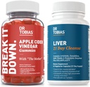 Dr. Tobias 21 Day Cleanse ve Apple Cider Vinegar Gummies - Destekler Digestive Health and Liver Detox, Vegan, Non-GMO