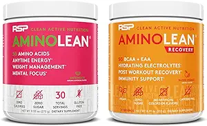 RSP NUTRITIONEnergyLean Pre Workout Energy (Watermelon 30 Hizmet) ile BoltLean Recovery Post Workout Boost (Kan Orange 30 Hizmet)