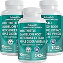 32-in-1 Liver Cleanse Detox ve Süt Butle, Silymarin, Artichoke Extract, Beetroot Toz - Gallbladder Supplement with Active Liver Health Formula - 1426 mg (90ct, Pack of 3)