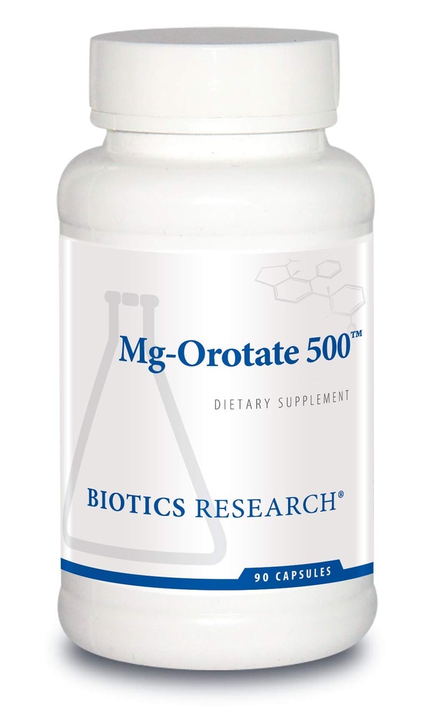 Biotics Research Mg Orotate 500 mgTM Orotate - Servis başına 2 Capsules (1000 mg) - Cardiovascular Destek Kalp Sağlığı, Genel Rahatlama, Uyku ve Kas Rahatlama - 90 Caps