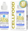 Hücreli Oksijen Boost - 1 fl oz, 10 Pack - Lymphatic Drage, Altitude Hastaness, Jet Lag, Fatigue, Headaches & Energy - Gluten Free, Cert. Kosher