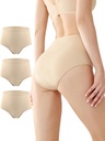 BATTEWA Incontinence Underwear for Women,Leak Prowear Lavaboable Absorbency Cotton Panties Bladder Leakage Koruyucu 50ML (Beige,2X-Large,3-Pack)