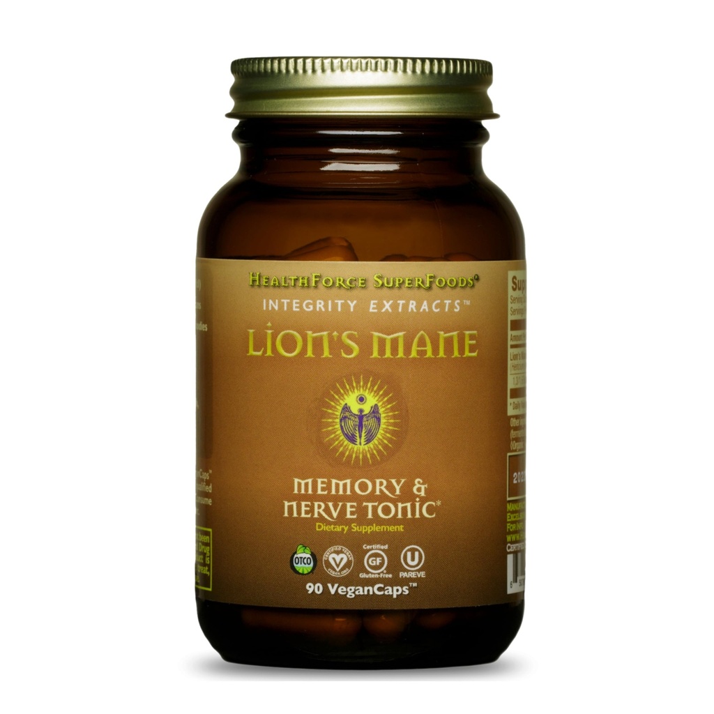 HealthForce SuperFoods Integrity Extracts Lion's Mane - Capsules - 90 Vegan Capsules