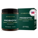 CYMBIOTIKA Probiyotik + Prebiyotik, 60 Milyar CFU - 19 Strains, Gut Health Supplement for Women & Men, Immune Support, Digestive Health, & Gut Balance, 90 Capsules, 1 Ay Supply, ABD'de Yapıldı