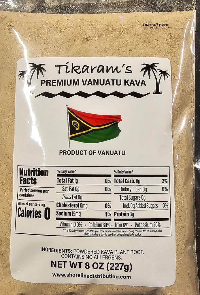 Kava Kava - Premium Vanuatu Kava 1/2 Pound (8oz) - Fiji Market Toptan