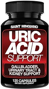 Uric Acid Flush για την υποστήριξη της ουροδόχου κύστης -120 κάψουλες - Υποστηρίζει Kidney Cleanse Detox & Repair, Gallbladder & Urinary Tract Issues - Απαραίτητο για την υποστήριξη Detox & Joint - Cranberry Extract