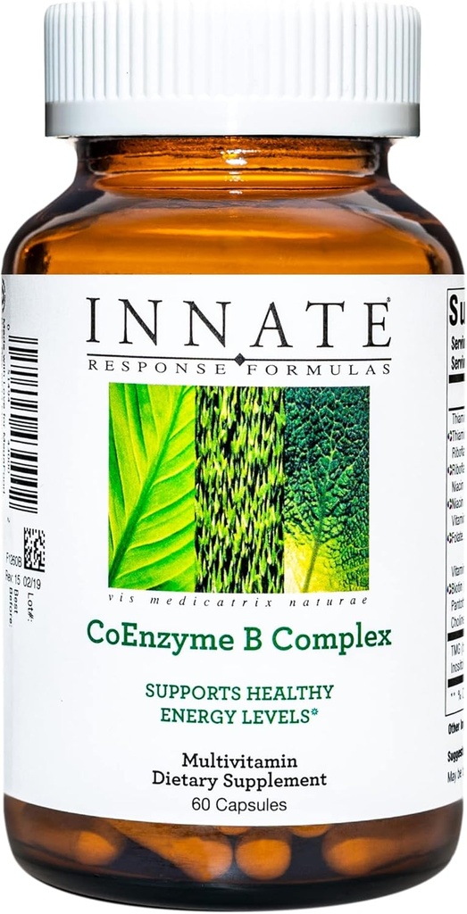 INNATE Response Formulas, CoEnzyme B Kompleksi, Hücre Enerji Desteği için Multivitamin, 60 Capsules (60 Hizmet)