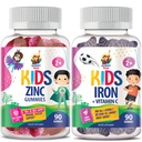 Çocuklar ve çinko Gummies için Demir Gummies. Immune Support için Vitamin C. çinko Chewable Gummy ile demirler - Çocuklar için Güçlü Doğal Antioksi Non-GMO Supplement
