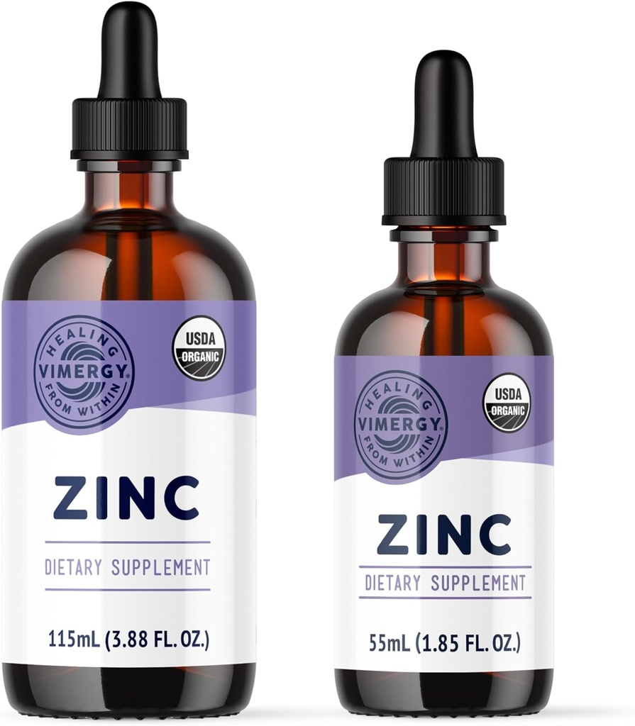 Vimergy USDA Organik çinko (115mL) ve (55mL)