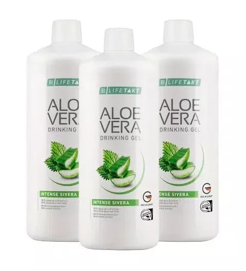 LR Lifetakt Aloe Vera İçme Gel Intense Sivera Health Care Women Erkekler Her Gün Doğal Tedavi 31000 ml./33.3 fl.oz