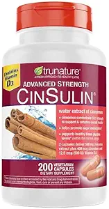 OProCyn Tru Nature Cinsulin Advanced Strength Cinnamon Extract 500 mg, 200 Vegetarian Capsules