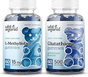Άγρια & οργανικά L-μεθυλοφολικά Gummys & L-Glutathion gummies