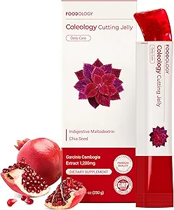 GIDAOLOGY Coleology Cut Jelly (10 Days) - Garcinia Cambogia (HCA) Jelly Sticks. Pomegranate Flavored. Chia Tohumları, Collagen.